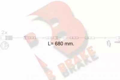 R BRAKE 610606rb -  Сигнализатор, износ тормозных колодок